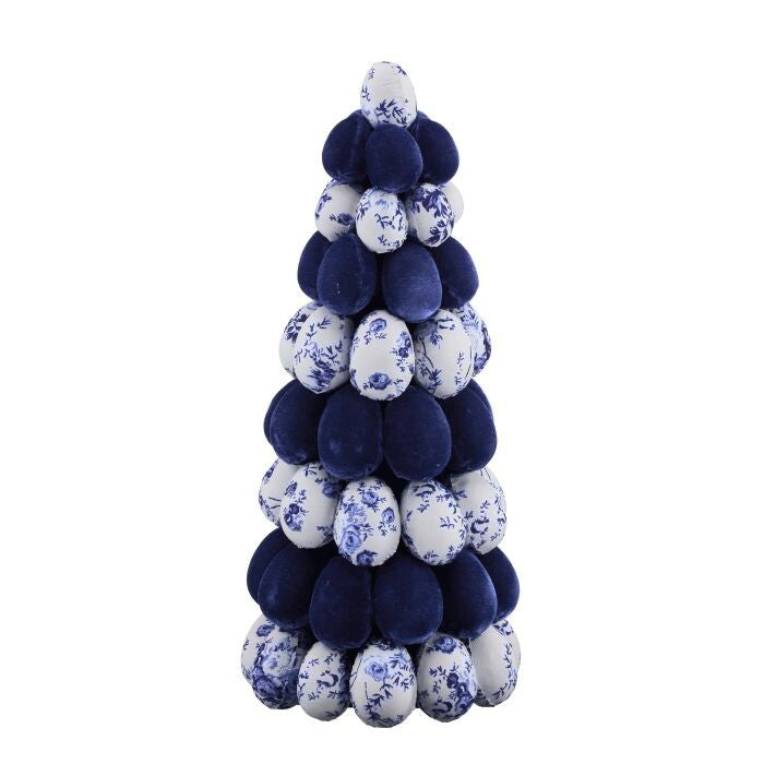 20" Bunny Blue Egg Cone Tree