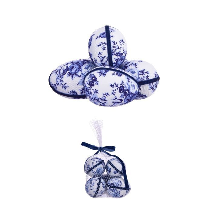 3.5" Bunny Blue Fabric Egg Bag/5