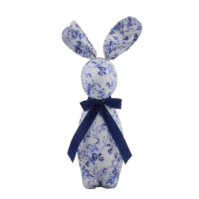 28" Foam Bunny Blue Fabric Bunny