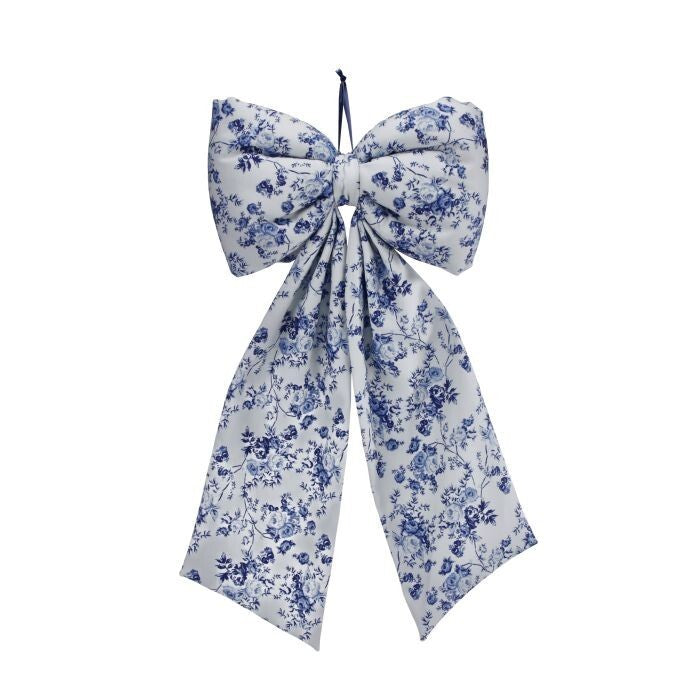 28" Premade Bunny Blue Bow