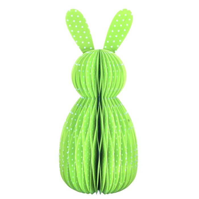 24" Foldable Paperpolka Dot Bunny 1Pc/Bg