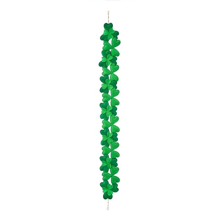 48" Felt Shamrock Garland
