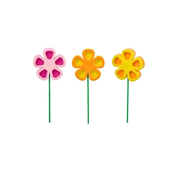 28" Foam Daisy Stem 3/Ast