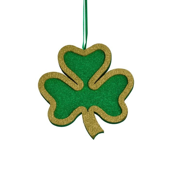 12" Foam Glitter Shamrock