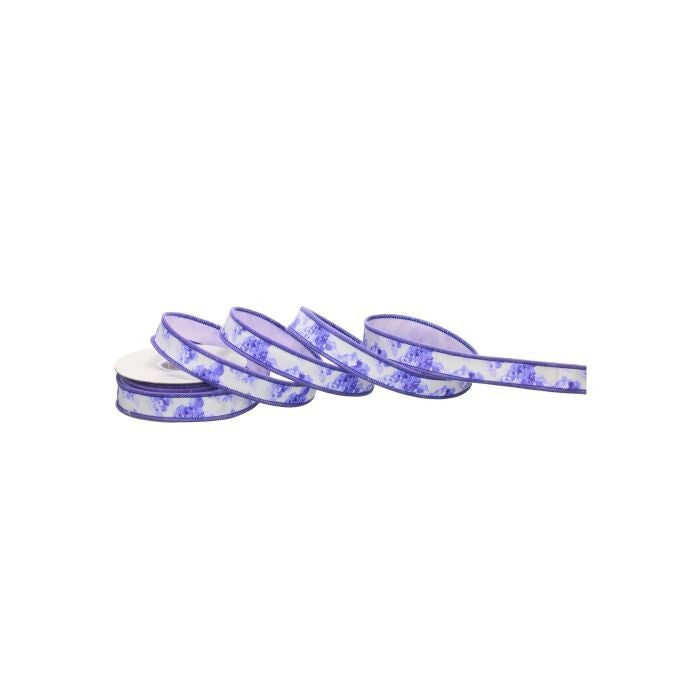 1" X10Y Hydrangea Dupion  Ribbon