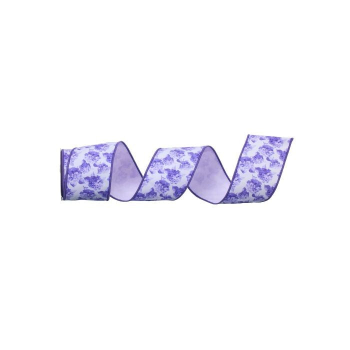 4" X10Y Hydrangea Dupion  Ribbon