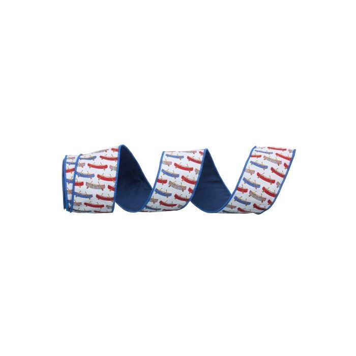 4"X10Y Canoe Dupion/Canvas Ribbon