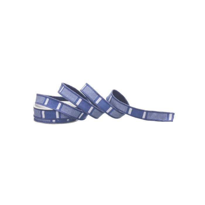 1"X10Y Nautical Stripe Canvas Ribbon