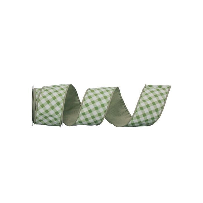 4"X10Y Garden Lattice Dupion Ribbon