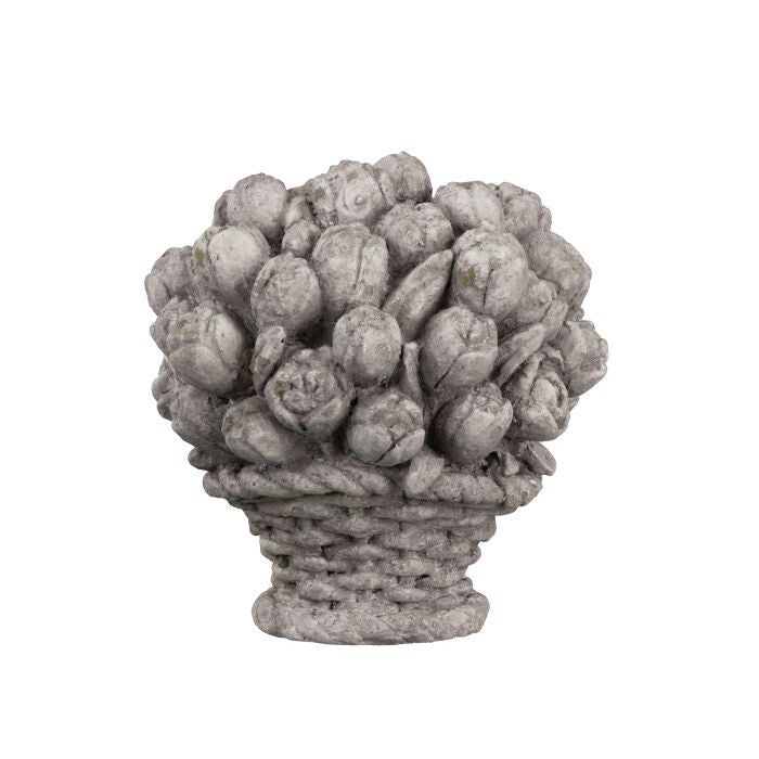8.75" Resin Flower Basket