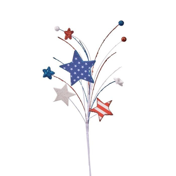 16" Glitter Independence Star Pick