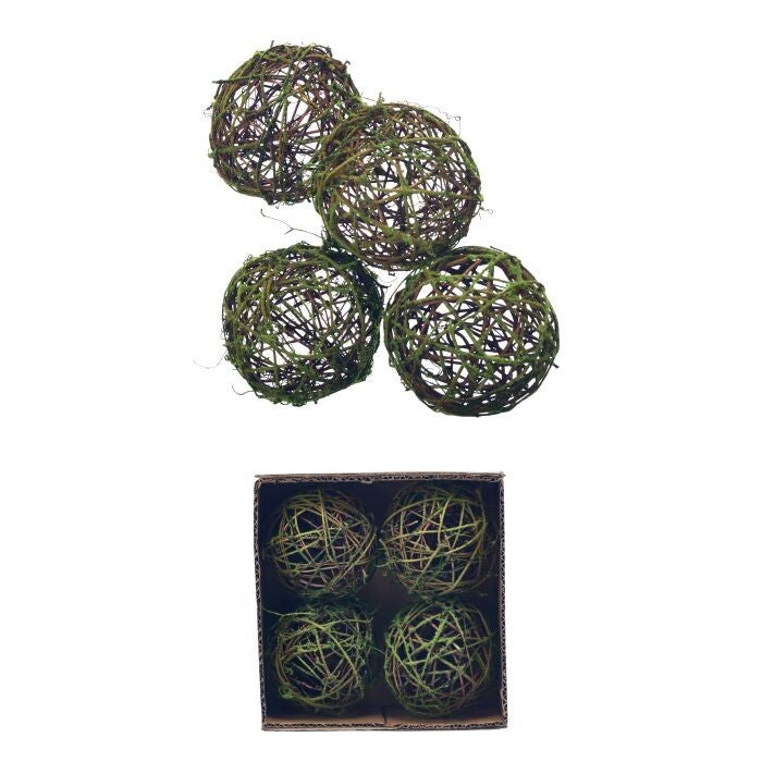 4" Mossed Grapevine Orb Bx/4
