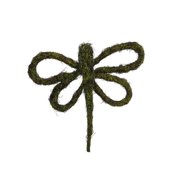 16"Wx16H Spun Mossed Twig Dragonfly