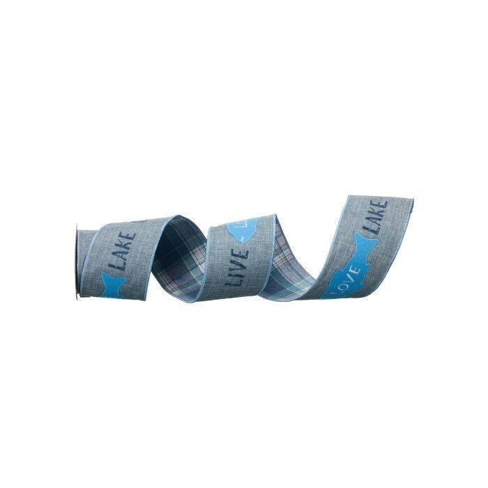 4"X5Y Live Love Lake " Ribbon