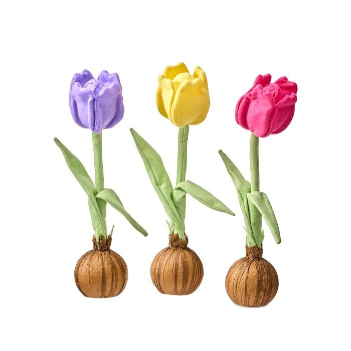 29.5" Felt Display Tulip W Bulb 3As