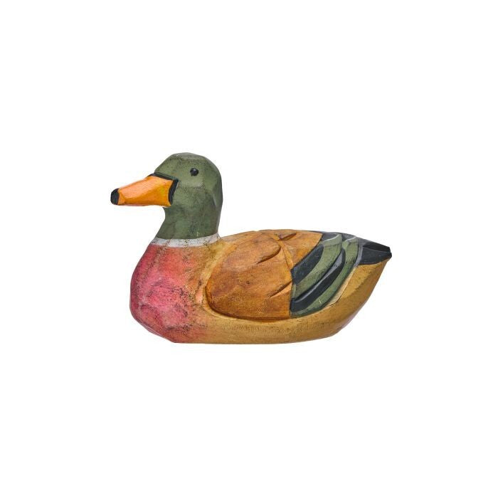 6" Wood Mallard Duck Decoy