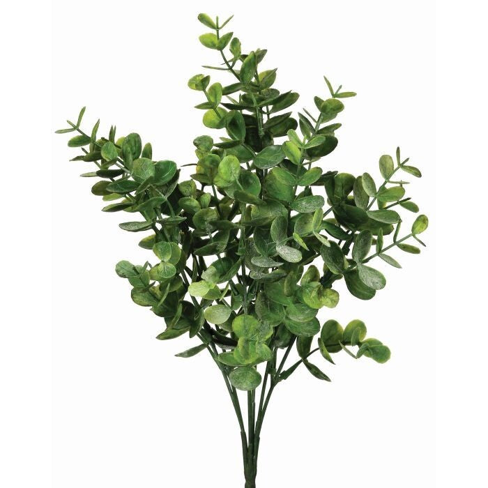 Plastic Eucalyptus Bush X7 13"