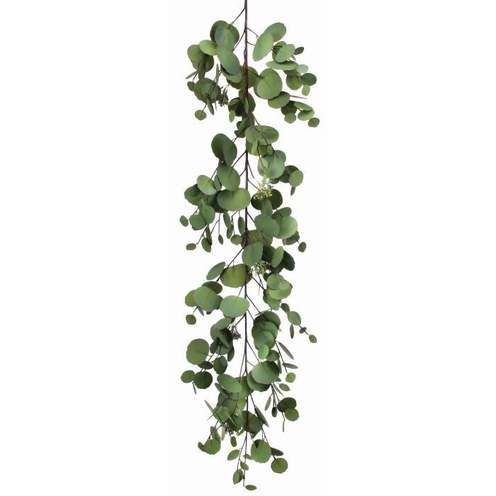 Pe Silver Dollar Eucalyptus Garland 48"