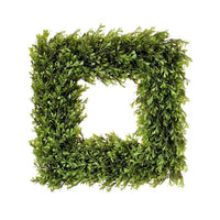 Pl.Spring Boxwood Square Wreath 16