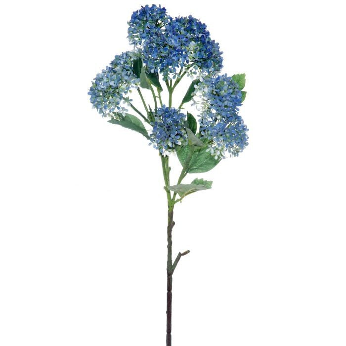 Plastic Snowball Hydrangea Branch 33"