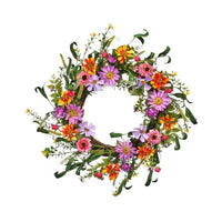 Mixed Cosmos Wild Flower Wreath 22
