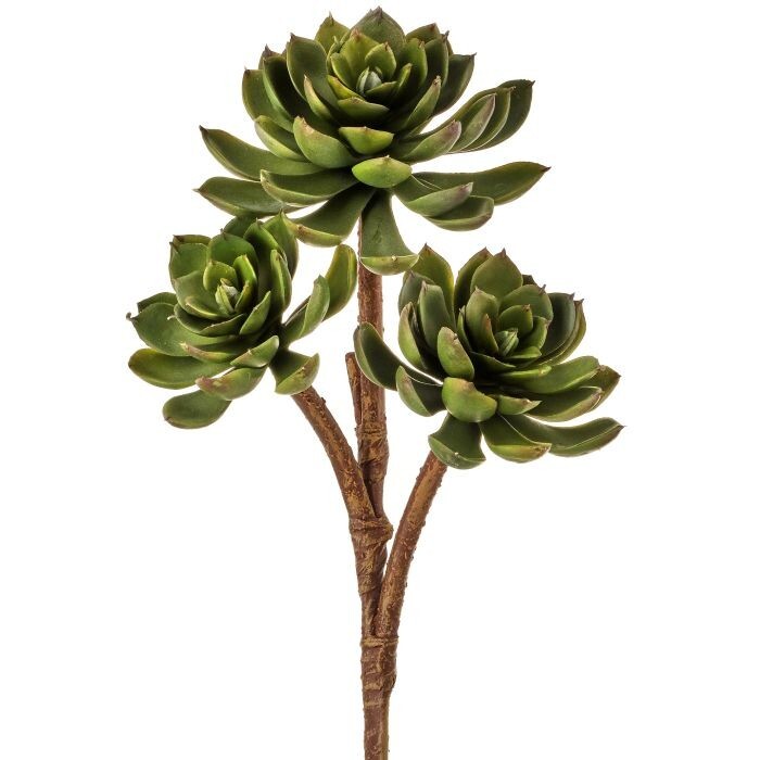 Pl Triple Hen & Chick Branch 18"
