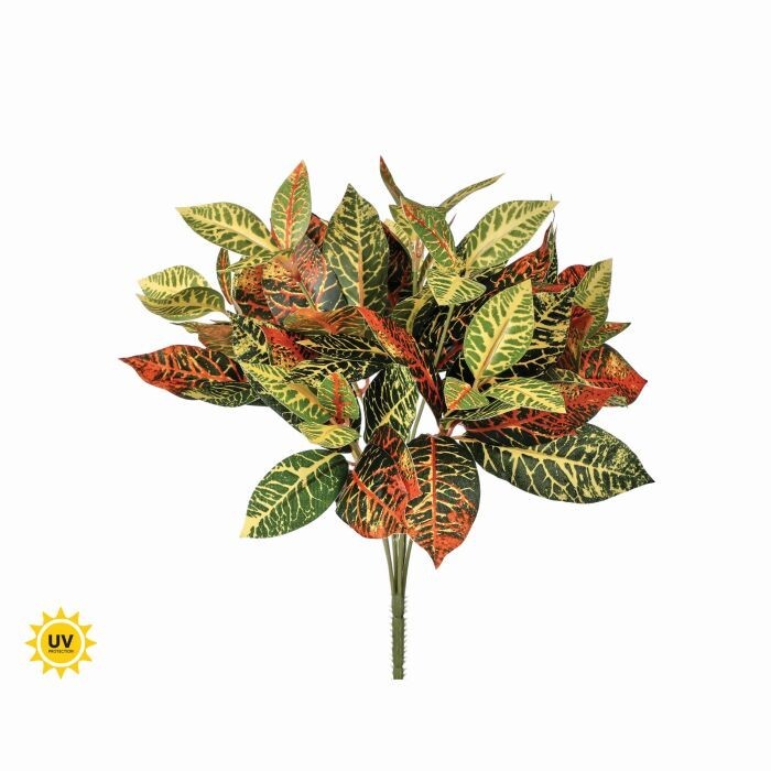 Pu Uv Treated Croton Bush X8 14"