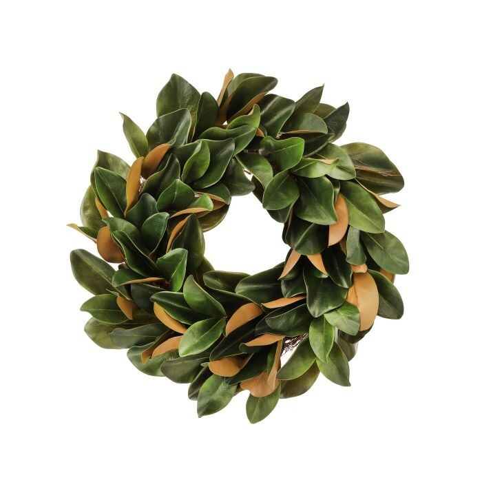 27"Natural Touch Magnolia Leaf Wreath