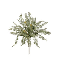 Pl. Real Touch Leather Fern Bush 16