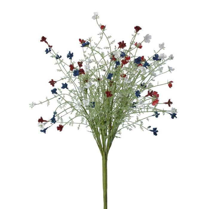 Patriotic Seeded Grass Bush 18"