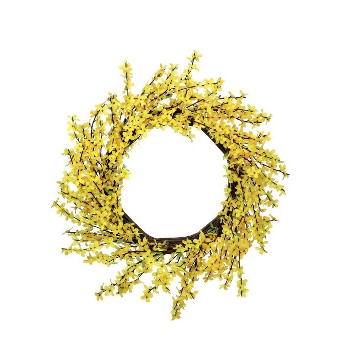 22" Wild Forsythia Wreath