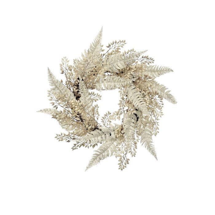 24" Linen Fern Wreath