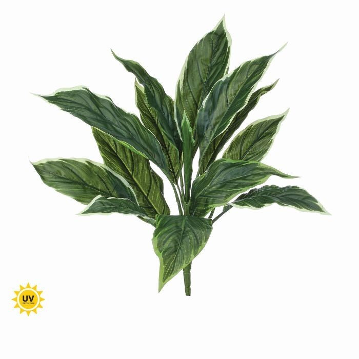 17.5" Uv Garden Hosta Bush 14Lvs