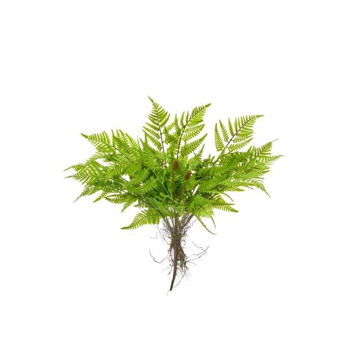 18" Soft Touch Plstc Leather Fern