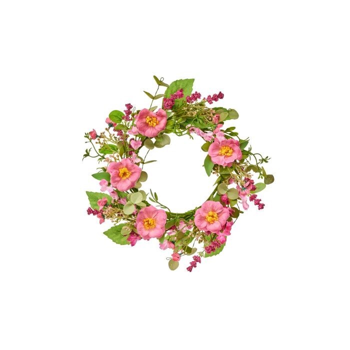 13" Summer Primula Candle Ring 6"Id