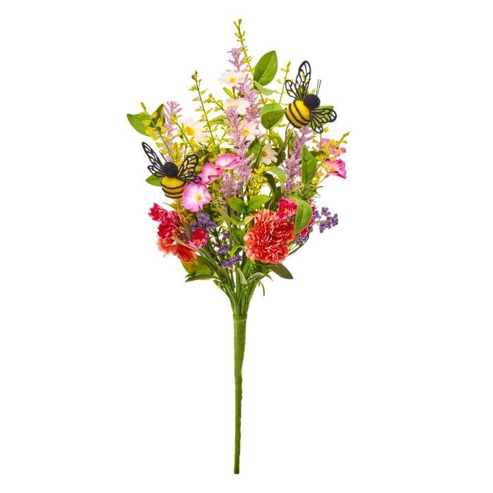 20" Summer Days Flower Bundle W/Bees