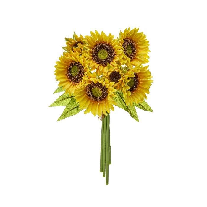 14" Pu Sunflower Bundle X5