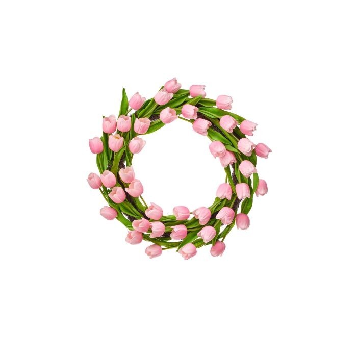 21" Pu Spring Tulip Wreath