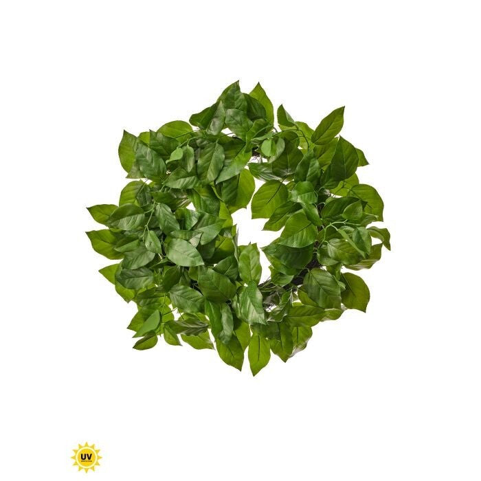Uv Treat Pe Salal Leaf Wreath 24"