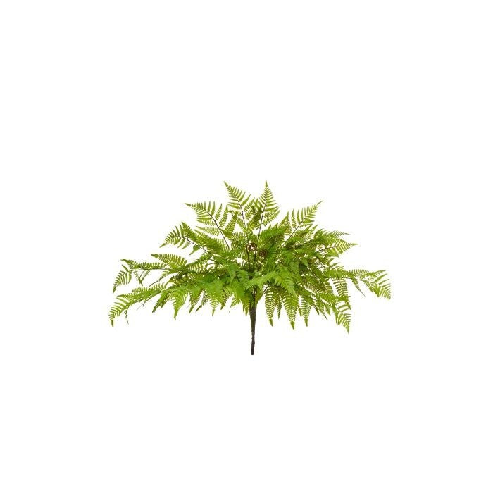 Natural Touch Leather Fern Plant 28"D