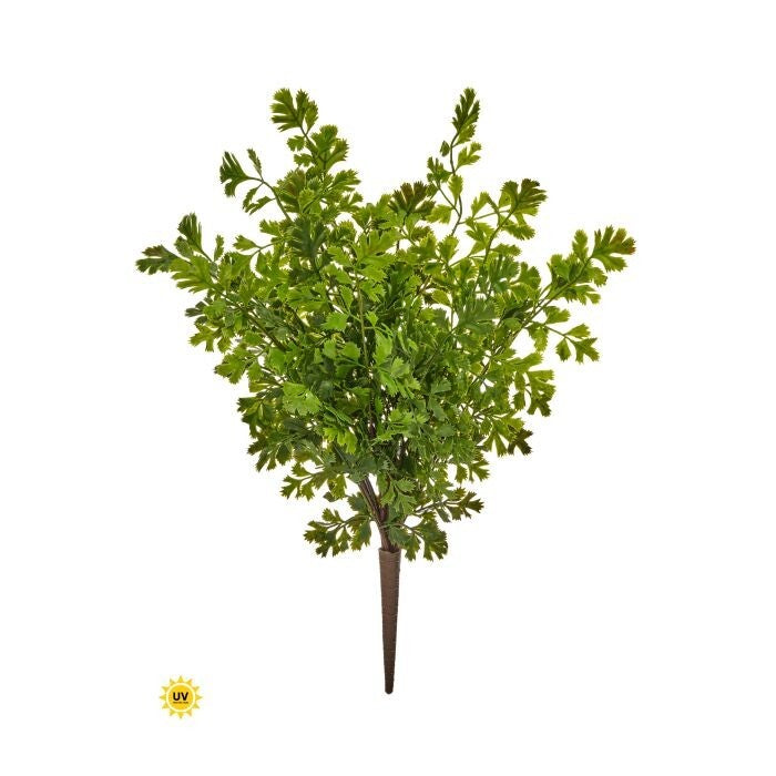 Uv Natural Touch Celery Fern Bush 17"