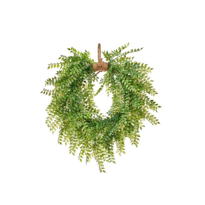 Pl. Italian Ruscus Heart Wreath 24"