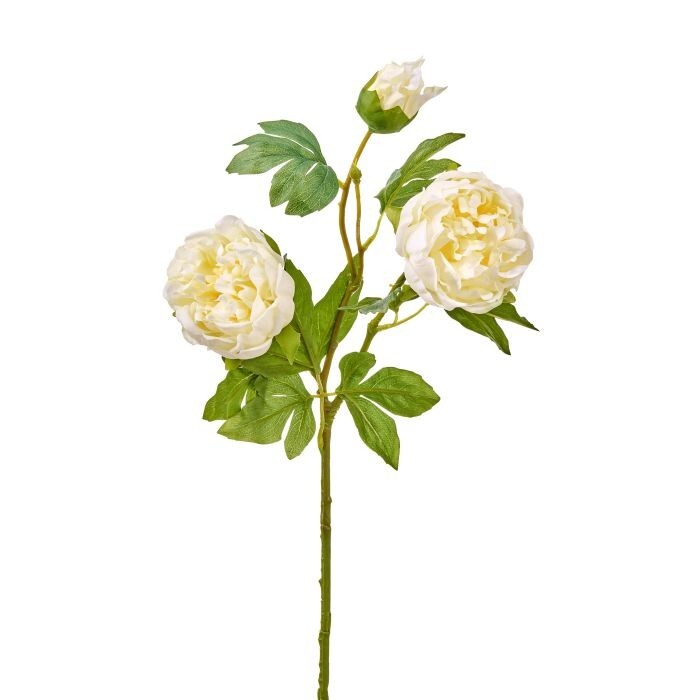 32" Real Touch Triple Peony Spray