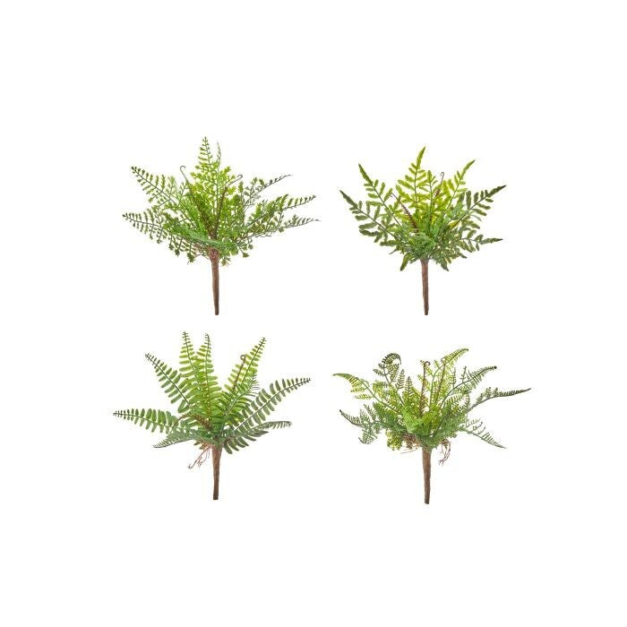 9"Pl Uv Soft Touch Mini Fern Pick 4/Ast
