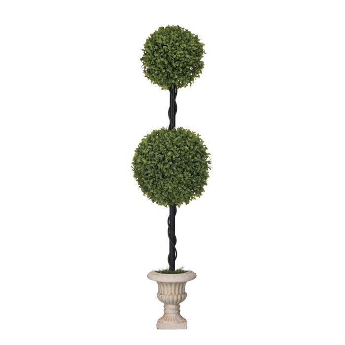 39"Uv Nattch Hanging Boxwood Topiary In Urn