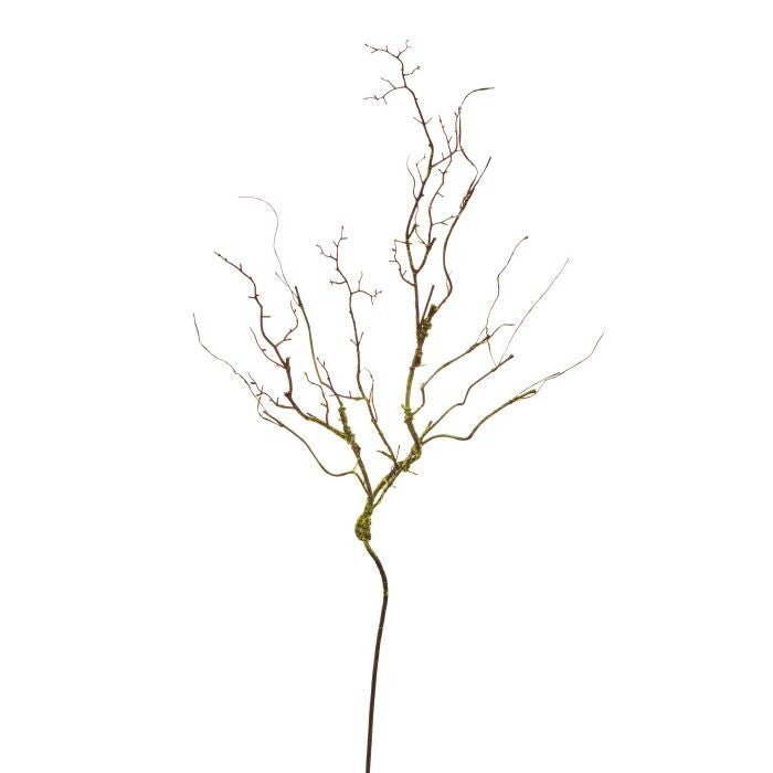35" Mossed Twig Branch