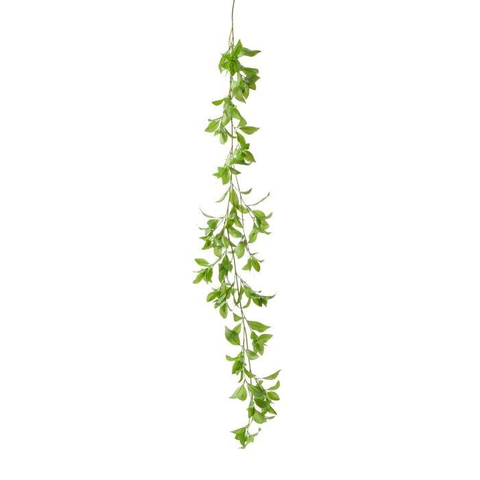 60" Uv Pe Vinca Leaf Garland