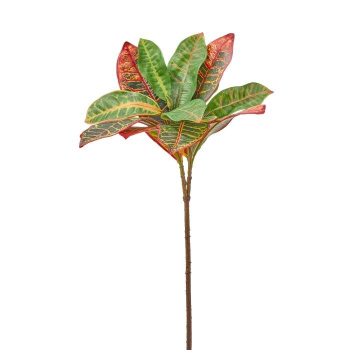 26" Uv Pe Croton Leaf Spray X2