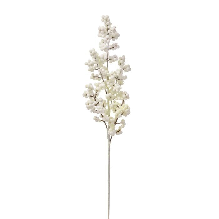21" Flocked Berry Cluster Spray X5