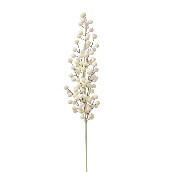 28" Flocked Berry Stem